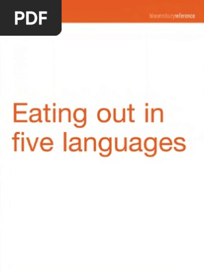 Eating Out in Five Languages, PDF, Zucchini