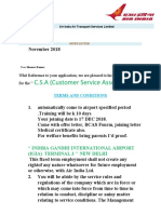C.S.A (Customer Service Associate) : For The