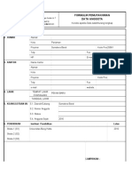 FI FIS Form. Pemutakhiran Data Anggota
