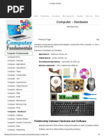 Computer - Hardware: Relationship Between Hardware and Software