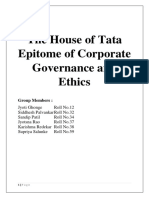 Topic 9 - The - House - of - Tata - Epitome - of - Corporate - Governance - and - Ethics