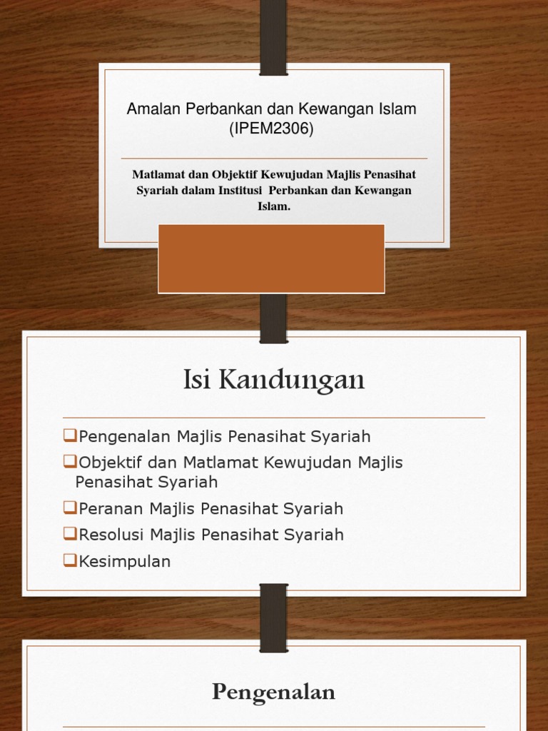 Matlamat Majlis Penasihat Syariah Pdf