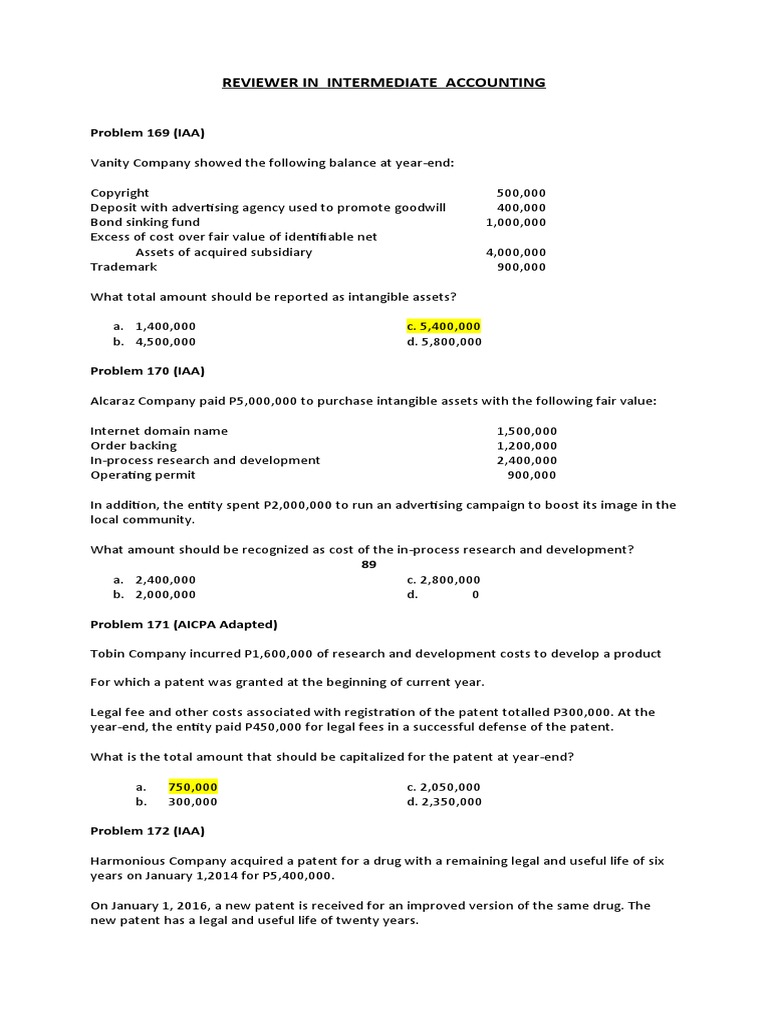 Accounting Test Bank 1 | PDF | Goodwill (Accounting) | Corporations