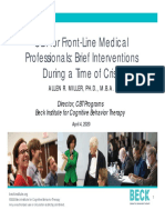 Beck Institute Webinar CBT For FrontLine Medical Professionals Delivered On 4.4.20