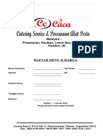 Caca Catering Februari 2020