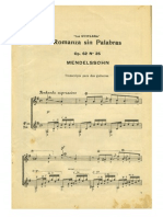 Mendelssohn - Romanza Sin Palabras - Op 62 N. 25 (Duo) - Llobet