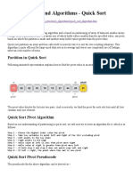 Data Structure and Algorithms Quick Sort