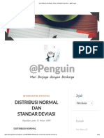 DISTRIBUSI NORMAL DAN STANDAR DEVIASI - @penguin