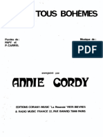 On Est Tous Bohèmes - Annie Cordy