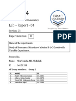 Lab - Report - 04: Experiment No