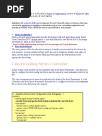 Understanding Struts Controller: Definition: A Framework Is A Collection of