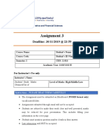 College of Administrative and Financial Sciences Assignment 3 Deadline: 30/11/2019 @ 23:59