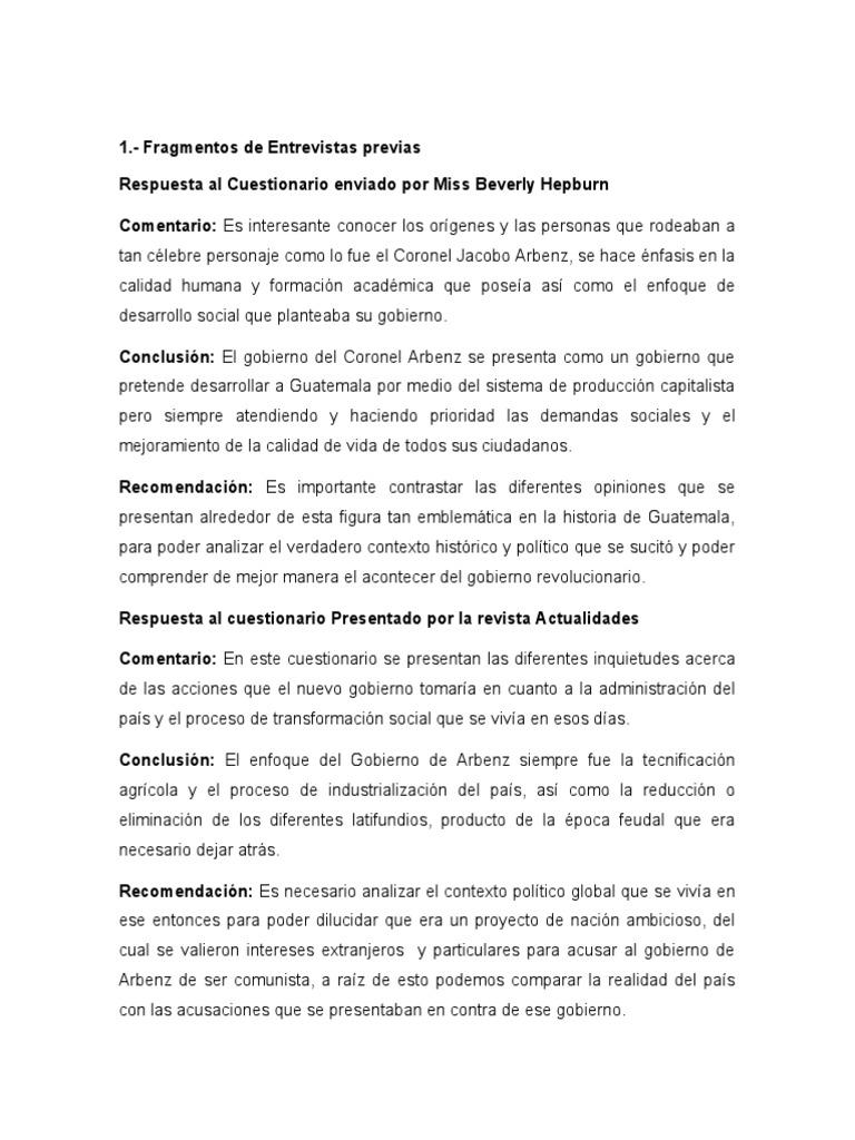 Logros de Juan José Arévalo en Guatemala | PDF | Reforma agraria ...