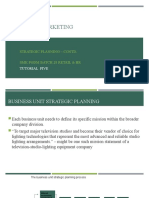 Strategic Marketing: Strategic Planning - Contd. SMK PGDM Batch 28 Retail & HR