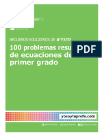 Cuaderno 100 Problemas de Ecuaciones YSTP