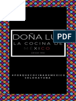 Menú Doña Luz La Cocina de Mexico 3