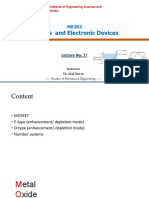 Circuits and Electronic Devices: Lecture No