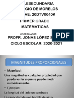 Variación Proporcional Directa 1°