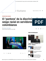El Pantone' de La Discriminación - El Sesgo Racial en Servidores Públicos Colombianos - CNN
