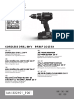 Cordless Drill 20 V Pabsp 20-Li B2