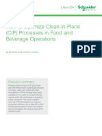 How To Optimize Clean-in-Place (CIP) Processes in Food and Beverage Operations