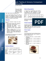 Application Note, Organoleptic Testing and Sensory Comparison of Teas With An Electronic Tonge