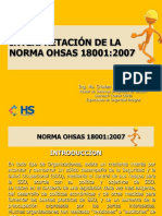 Interpretacion de La Norma Ohsas 18001-2007