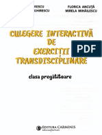 Culegere interactiva de exercitii transdisciplinare - Clasa pregatitoare - Aur