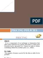 Pricing Policy