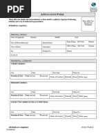 Application Form - Cognizant UBS