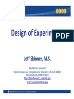 Di Fe I T Design of Experiments: Jeff Skinner, M.S