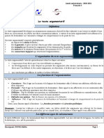 Texte argumentatif Cours français 3 Cpi 2020-2021