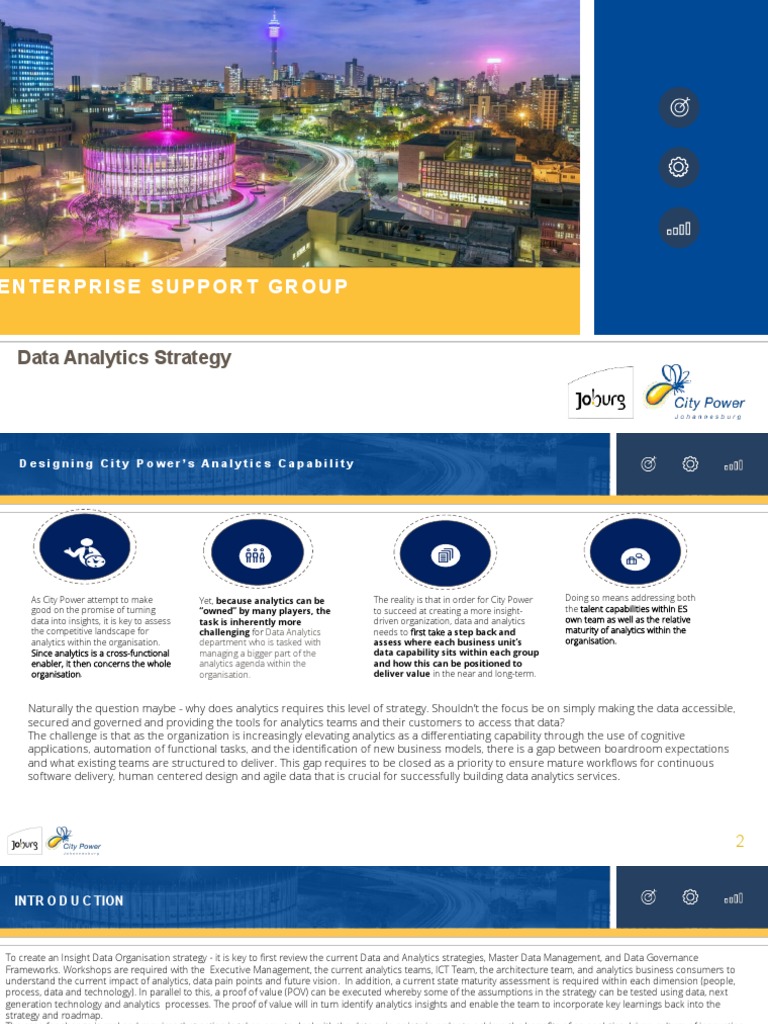 City Power Data Analytics Strategy | PDF | Analytics | Business ...