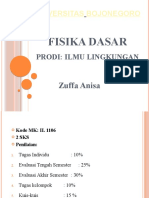 Pertemuan 1. Fisika Dasar Lingkungan