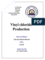 Vinyl Chloride Production: Name of Student