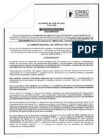 ACUERDO N2 0192 DE 2020 12-03-2020: SANTANDER /proceso de Selección No. 1383 /de 2020 - Contralorías Territoriales"