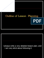 Outline of Lesson Planning