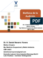 Semana 11. Biofísica de La Audición.