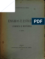 ABREU, João Capistrano de. Ensaios e Estudos - Crítica e História (3 Série)