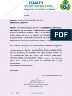 Carta de Conformidad