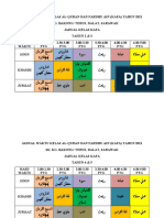 Jadual Waktu Kelas Al