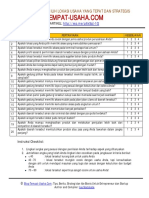 Checklist Memilih Lokasi Usaha Strategis