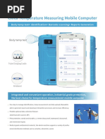 Cilico Temperature Measuring Mobile Computer: Body Temp Test+ Identification+ Barcode Scanning+ Reports Generation