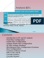 DC and AC Analysis BJTs