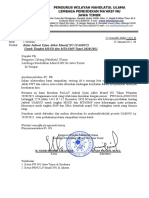 PW-571 Ralat Jadwal Ujian Akhir Maarif NU (UAMNU)