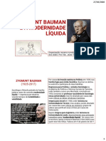 Socio 7 - Slides Zigman Bauman - Modernidade Liquida - PF Jeane