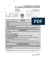 Installation, Operation, and Maintenance Manual: Warning!!