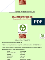 Corporate Presentation: Grasim Industries LTD