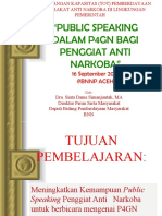 Meningkatkan Kemampuan Public Speaking Penggiat Anti Narkoba