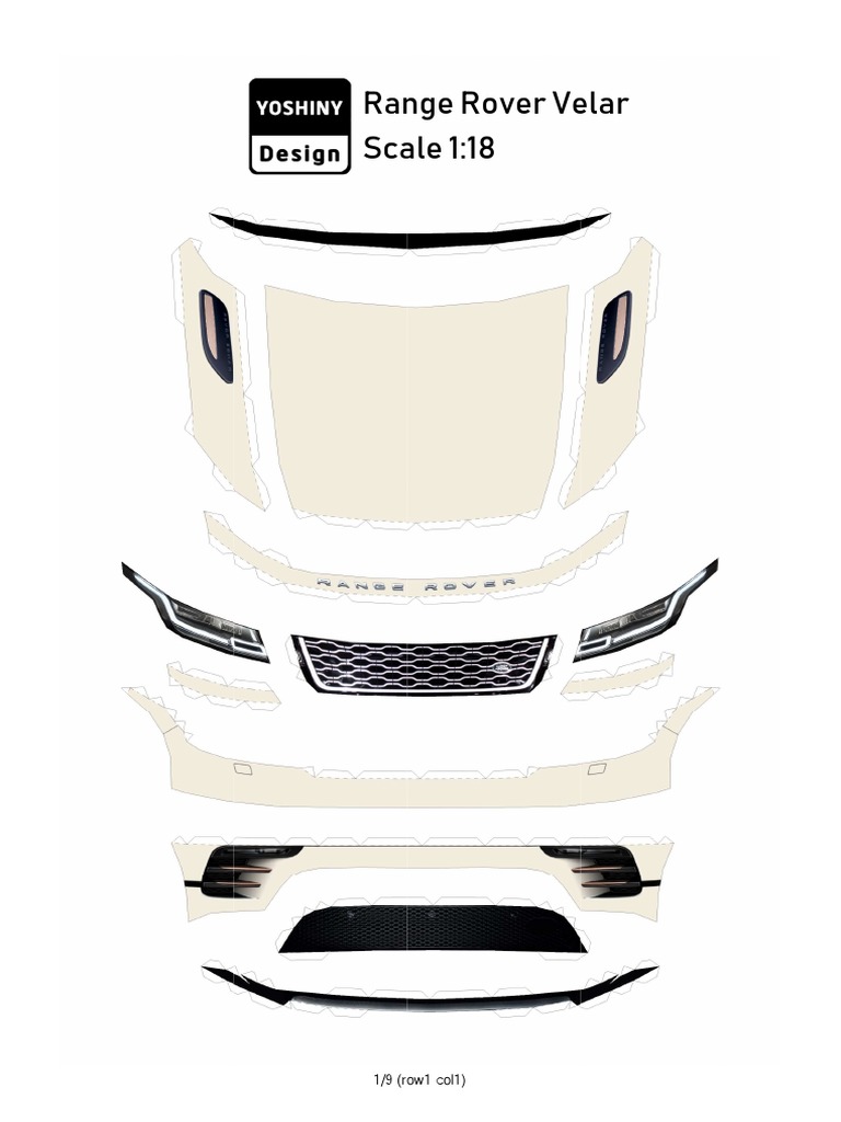 Velar PaperCraft Template | PDF